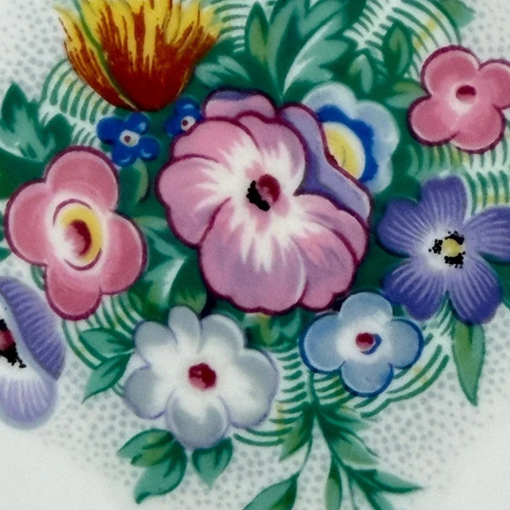 Antique Ch Field Haviland Limoges Berry‎ Bowls Set 5 Floral Gold Trim France